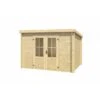 Abri De Jardin Atlanta 6.7 M² Bois Massif 28 Mm -Lafuma Soldes abri de jardin atlanta 67 m bois massif 28 mm