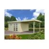 Abri De Jardin Elsa 11.7 M² + Auvent 8.1 M En Bois Massif 28 Mm 2 Abri De Jardin Elsa 11.7 M² + Auvent 8.1 M En Bois Massif 28 Mm -Lafuma Soldes abri de jardin elsa 117 m auvent 81 m en bois massif 28 mm