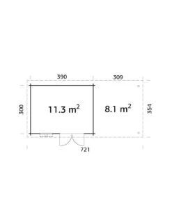 Abri De Jardin Elsa 11.7 M² + Auvent 8.1 M En Bois Massif 28 Mm 13 Abri De Jardin Elsa 11.7 M² + Auvent 8.1 M En Bois Massif 28 Mm -Lafuma Soldes abri de jardin elsa 117 m auvent 81 m en bois massif 28 mm 3