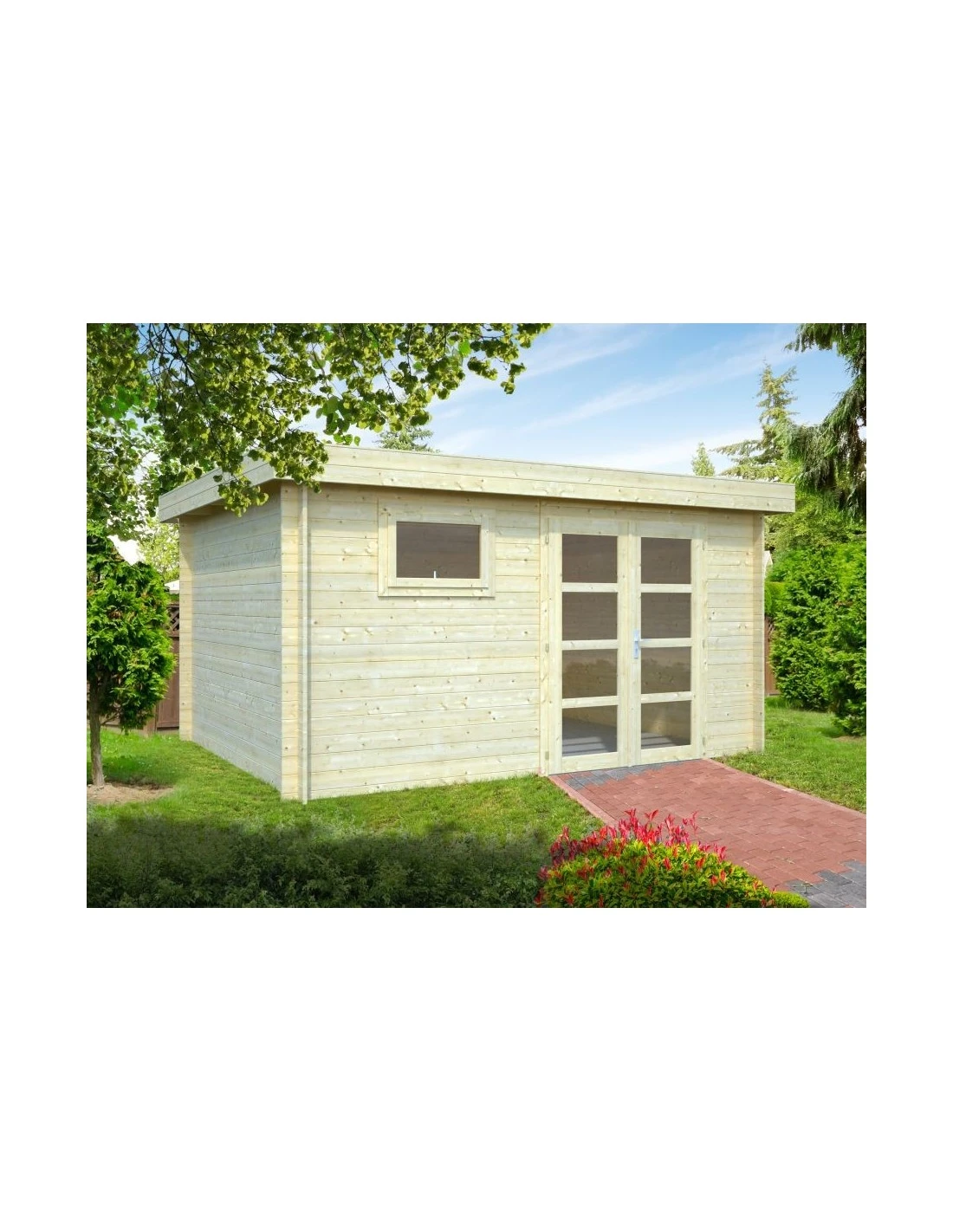 Abri De Jardin Elsa 11.7 M² En Bois Massif 28 Mm 3 Abri De Jardin Elsa 11.7 M² En Bois Massif 28 Mm