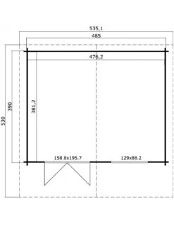 Abri De Jardin Gotland 18.9 M² Avec Plancher En Bois 40 Mm -Lafuma Soldes abri de jardin gotland 189 m avec plancher en bois 40 mm 2