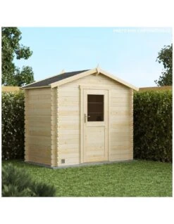 Abri De Jardin Juno 2.8 M² En Bois Massif 19 Mm -Lafuma Soldes abri de jardin juno 28 m en bois massif 19 mm 2