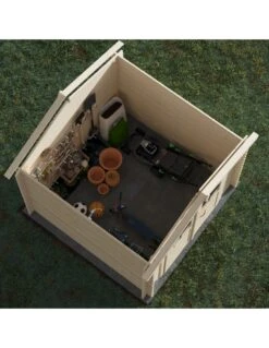 Abri De Jardin Juno 4.9 M² En Bois Massif 19 Mm -Lafuma Soldes abri de jardin juno 49 m en bois massif 19 mm 3