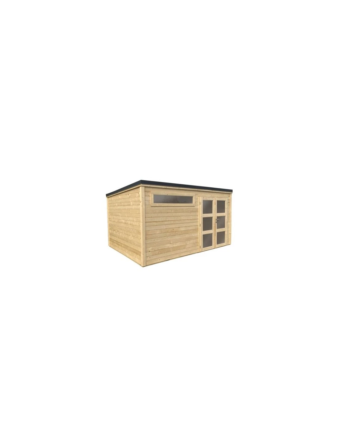 Abri De Jardin Shelty Modern 10.9 M² En Bois Massif 28 Mm 3 Abri De Jardin Shelty Modern 10.9 M² En Bois Massif 28 Mm