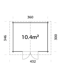 Abri De Jardin Tina 10.8 M² En Bois Massif 34 Mm -Lafuma Soldes abri de jardin tina 108 m en bois massif 34 mm 11