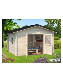 Abri De Jardin Tina 10.8 M² En Bois Massif 34 Mm -Lafuma Soldes abri de jardin tina 108 m en bois massif 34 mm 2
