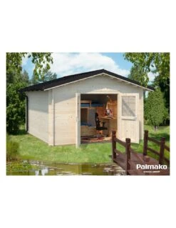 Abri De Jardin Tina 14 M² En Bois Massif 34 Mm -Lafuma Soldes abri de jardin tina 14 m en bois massif 34 mm 4