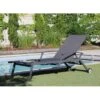 Bain De Soleil Florence Avec Accoudoirs - Aluminium- Graphite / Gris -Lafuma Soldes bain de soleil florence avec accoudoirs aluminium et toile tpep 2