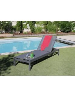 Bain De Soleil Thema Avec Roues En Aluminium 5 Positions - Grey / Gris