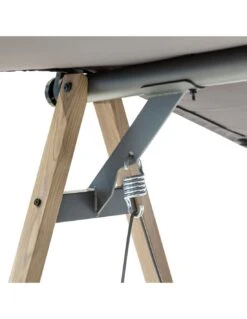 Balancelle De Jardin Soly 3 Places - Acier Effet Bois -Lafuma Soldes balancelle de jardin soly 3 places acier effet bois 2