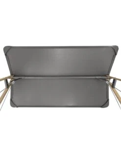 Balancelle De Jardin Soly 3 Places - Acier Effet Bois -Lafuma Soldes balancelle de jardin soly 3 places acier effet bois 3