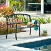 Banc De Jardin Alvernia 3 Places - Acier époxy Noir 2 Banc De Jardin Alvernia 3 Places - Acier époxy Noir -Lafuma Soldes banc de jardin alvernia 3 places acier epoxy noir