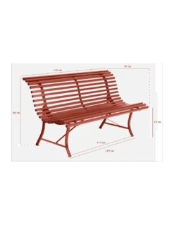 Banc De Jardin Louisiane L.150 Cm - Métal - Carbone 7 Banc De Jardin Louisiane L.150 Cm - Métal - Carbone -Lafuma Soldes banc de jardin louisiane l150 cm metal 2