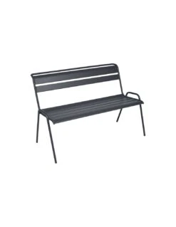 Banc De Jardin Monceau 2/3 Places En Métal Empilable - Citron Givré