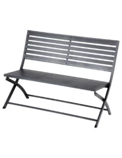 Banc De Jardin Olbia 3 Places Pliant Gris - L.122 X P.53 X H.88 Cm -Lafuma Soldes banc de jardin olbia 3 places pliant gris l122 x p53 x h88 cm 1