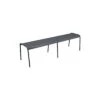 Banc Monceau 3/4 Places En Métal -160 Cm - Carbone -Lafuma Soldes banc monceau xl 34 places metal 160cm 6