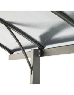 Carport Belize Noir - 2,94 X 5 X 2,23/2,50 - Aluminium, Acier Et Polycarbonate -Lafuma Soldes carport belize noir 294 x 5 x 223250 aluminium acier et polycarbonate 3