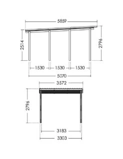 Carport CESAR Traité Autoclave De 19.6 M² -Lafuma Soldes carport cesar traite autoclave de 196 m 6
