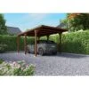 Carport Victor Traité Autoclave Teinté Marron De 16.5 M² 2 Carport Victor Traité Autoclave Teinté Marron De 16.5 M² -Lafuma Soldes carport victor traite autoclave teinte marron de 165 m