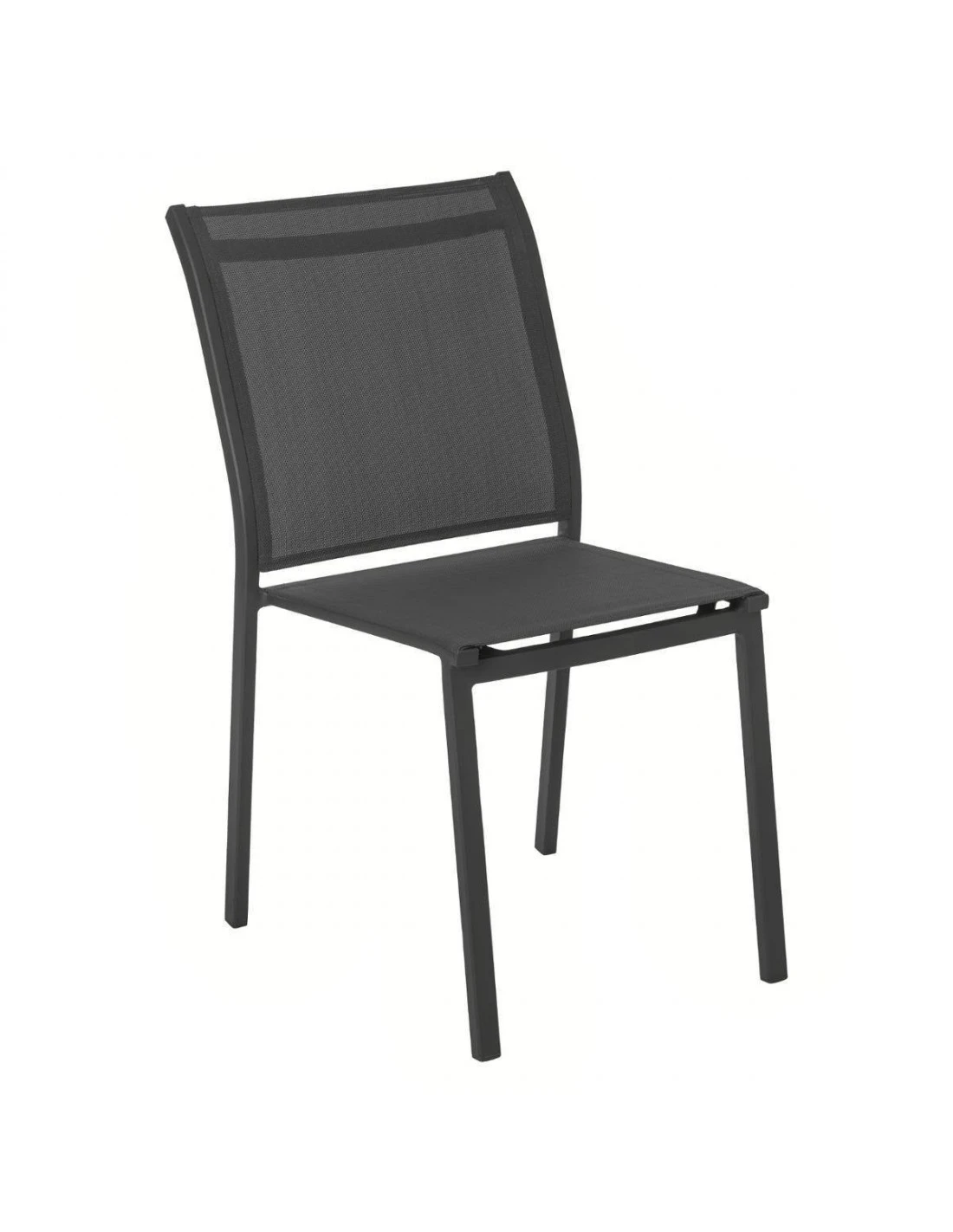 Chaise De Jardin Essentia Empilable - Aluminium Graphite 4 Chaise De Jardin Essentia Empilable - Aluminium Graphite – Image 2