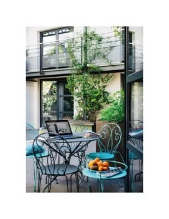 Chaise De Jardin Montmartre - Métal Empilable - Vert Opaline -Lafuma Soldes chaise de jardin montmartre metal empilable 10