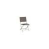 Chaise Pliante Joe Blanc Assise Textilène Taupe - Stern -Lafuma Soldes chaise pliante joe blanc assise textilene taupe stern