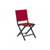 Chaise Pliante Thema En Aluminium Et Toile TPEP - Graphite / Rouge -Lafuma Soldes chaise pliante thema en aluminium et toile tpep 5