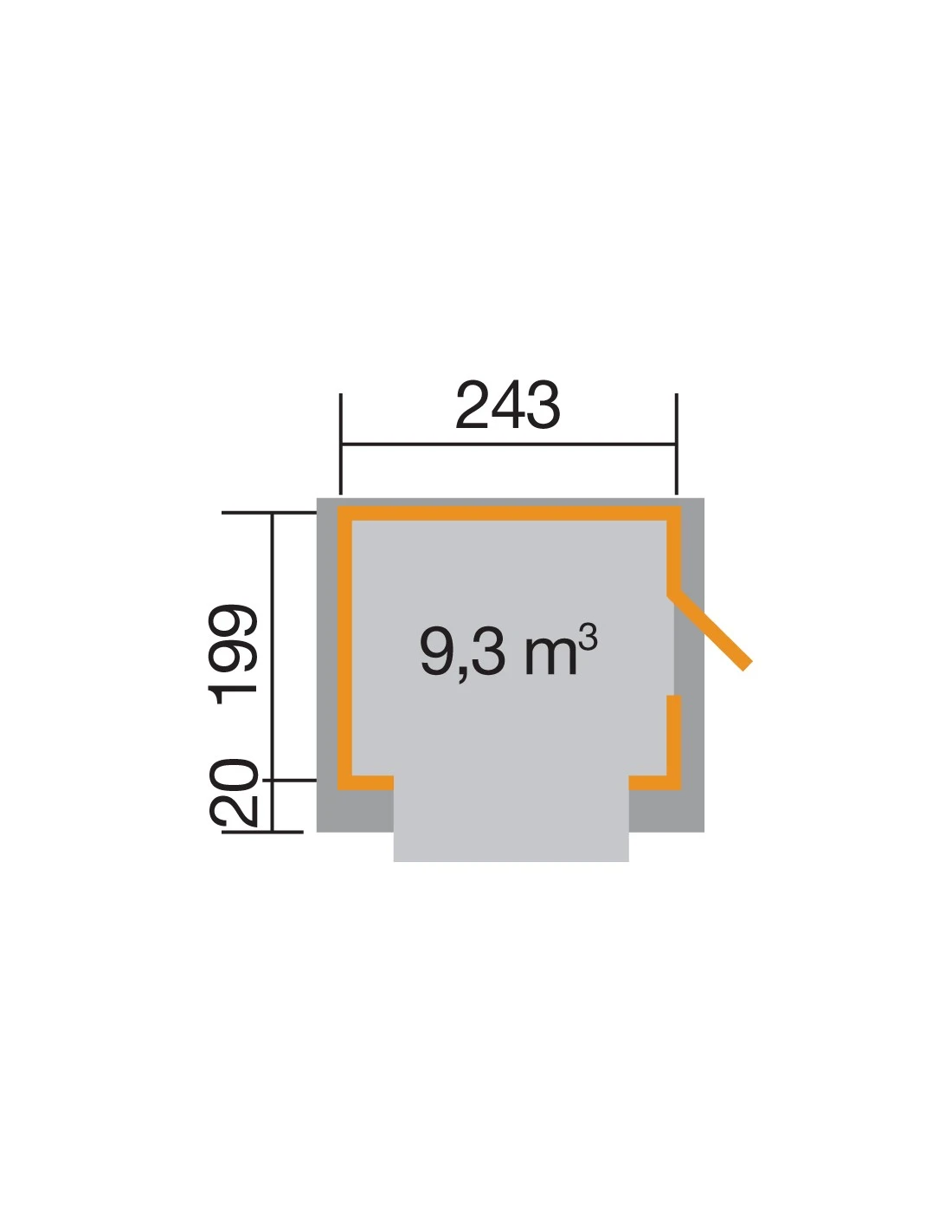 Chalet De Vente WEKA 221 En Bois Massif 19 Mm 5 Chalet De Vente WEKA 221 En Bois Massif 19 Mm – Image 3