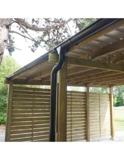 Carport En Bois Double CESAR Traité Autoclave De 38 M² -Lafuma Soldes double carport cesar traite autoclave de 401 m 3