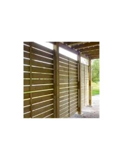 Carport En Bois Double CESAR Traité Autoclave De 38 M² -Lafuma Soldes double carport cesar traite autoclave de 401 m 4