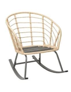 Fauteuil à Bascule Cherone En Acier Et Texaline Graphite -Lafuma Soldes fauteuil a bascule cherone en acier et texaline graphite 2