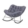 Fauteuil à Bascule Royal Rocking Gris 2 Fauteuil à Bascule Royal Rocking Gris -Lafuma Soldes fauteuil a bascule royal rocking gris