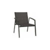 Fauteuil Bas New Top Aluminium Anthracite Textilène Carbone