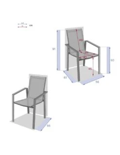 Fauteuil De Jardin Pavane - Aluminium Et Texaline - Blanc Et Noisette -Lafuma Soldes fauteuil de jardin pavane aluminium et texaline 6