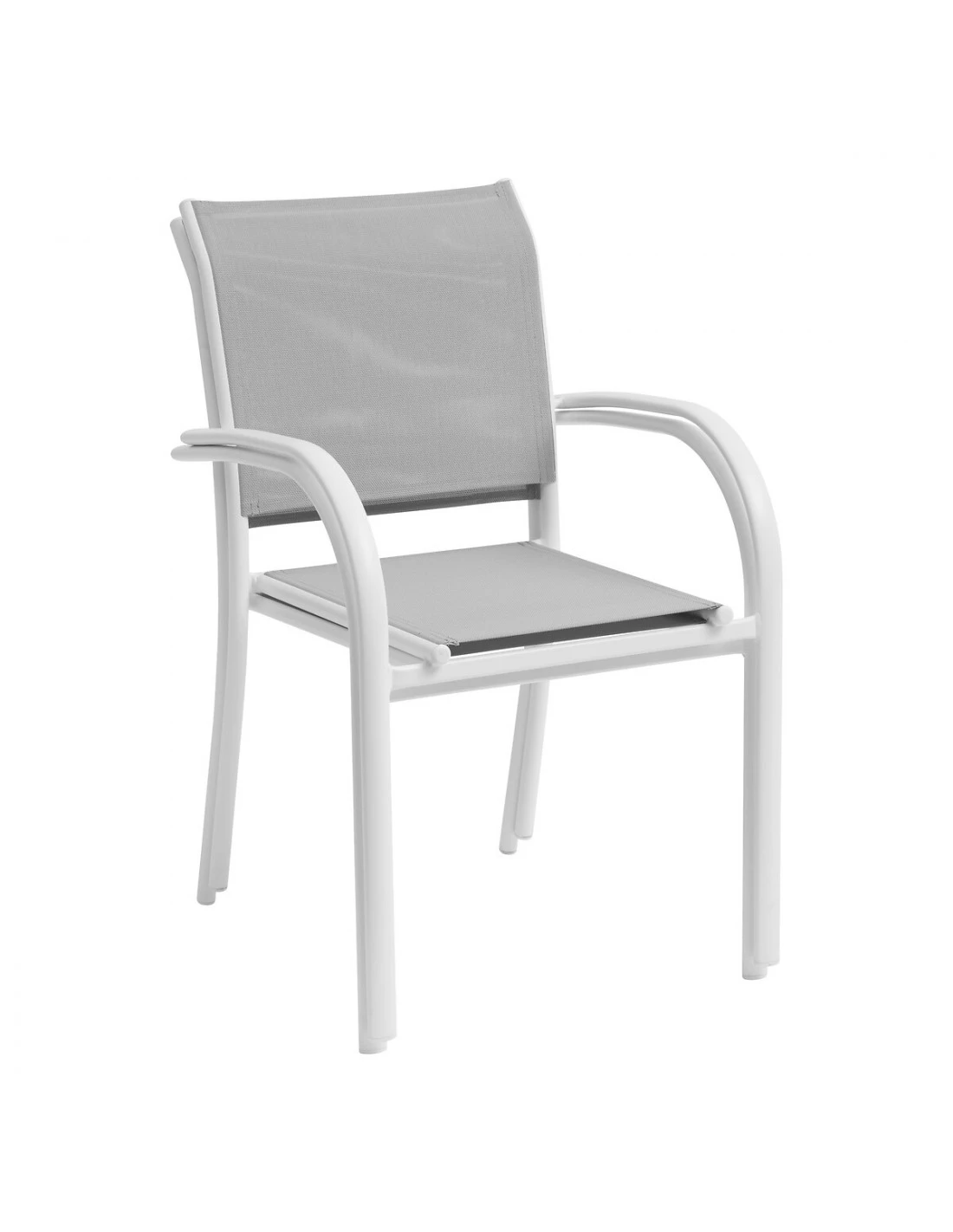 Fauteuil De Jardin Piazza - Aluminium Blanc - Galet / Blanc 4 Fauteuil De Jardin Piazza - Aluminium Blanc - Galet / Blanc – Image 2