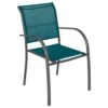 Fauteuil De Jardin Piazza Empilable - Aluminium Graphite - Graphite / Bleu Canard -Lafuma Soldes fauteuil de jardin piazza empilable aluminium graphite graphite bleu canard