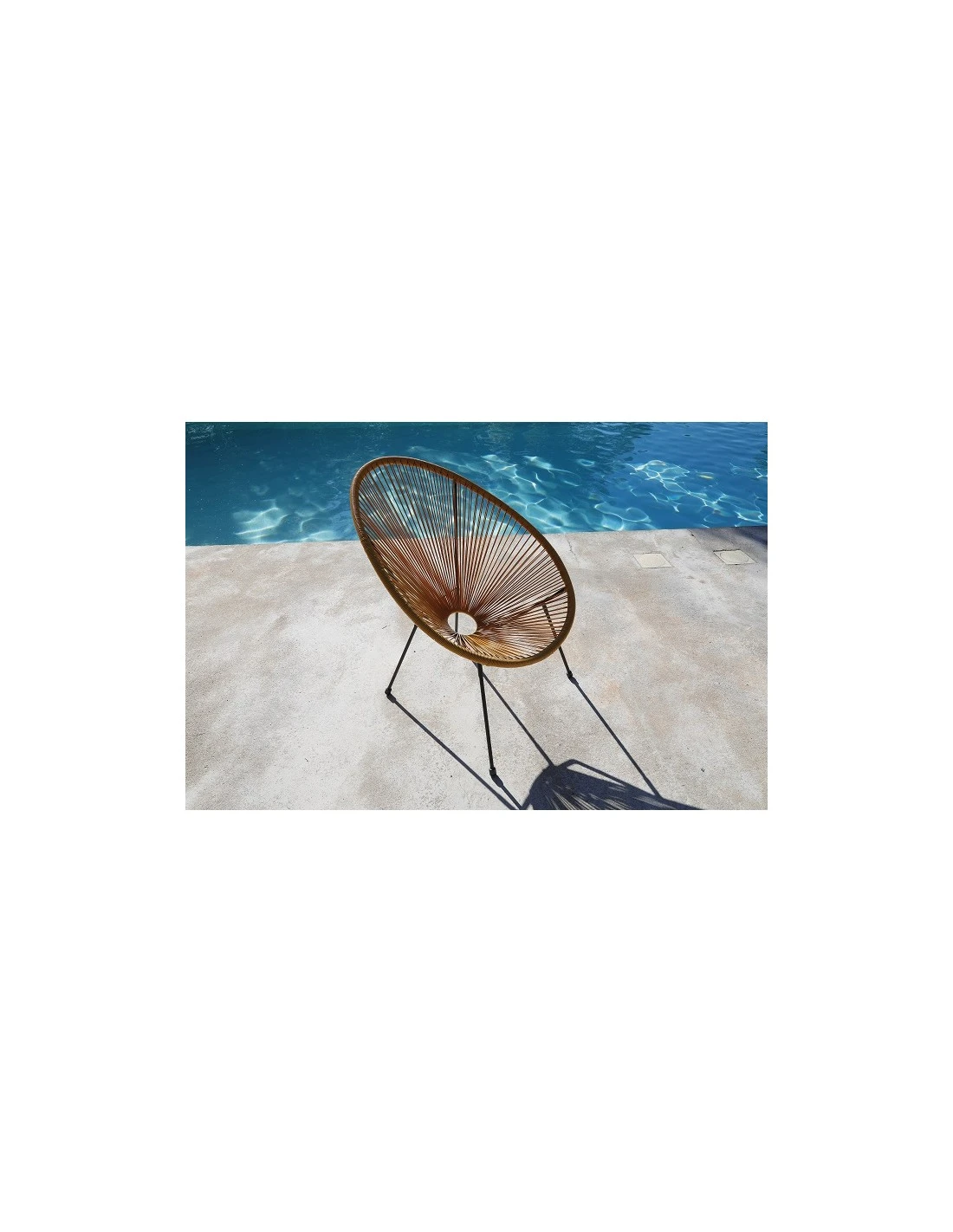 Fauteuil De Terrasse Rio Avec Cordage Plastique - Grey / Moutarde 4 Fauteuil De Terrasse Rio Avec Cordage Plastique - Grey / Moutarde – Image 2