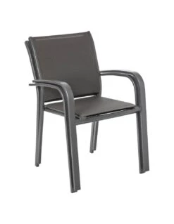 Fauteuil Empilable Essentia - Aluminium Graphite Anthracite -Lafuma Soldes fauteuil empilable essentia aluminium graphite anthracite 2