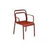 Fauteuil EOS Empilable En Aluminium - Rouge