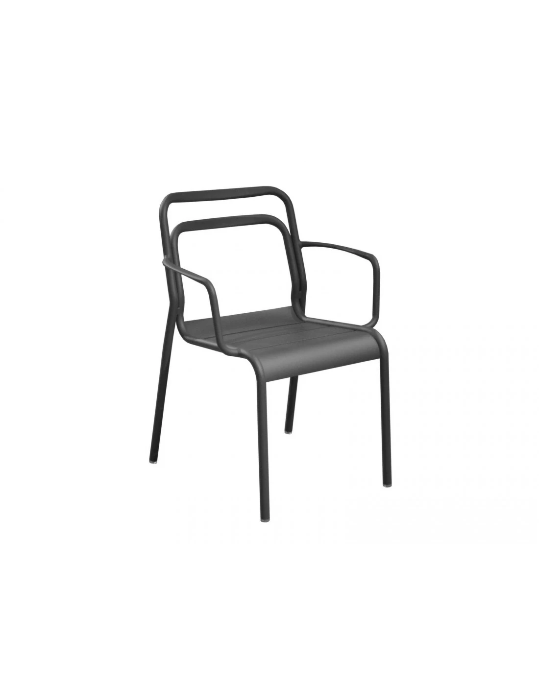 Fauteuil EOS Empilable En Aluminium - Graphite 3 Fauteuil EOS Empilable En Aluminium - Graphite