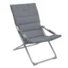Fauteuil Relax De Jardin MILOS - Assise Matelassée - Ardoise -Lafuma Soldes fauteuil relax de jardin milos assise matelassee ardoise