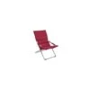 Fauteuil Relax De Jardin MILOS - Assise Matelassée - Bordeaux -Lafuma Soldes fauteuil relax de jardin milos assise matelassee bordeaux