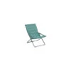Fauteuil Relax De Jardin MILOS - Assise Matelassée - Vert Jade -Lafuma Soldes fauteuil relax de jardin milos assise matelassee vert jade