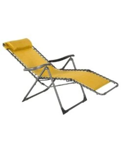 Fauteuil Relax Silos Basculant - 5 Positions - Moutarde -Lafuma Soldes fauteuil relax silos basculant 5 positions moutarde 2