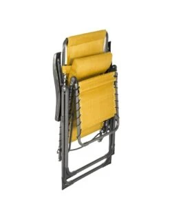 Fauteuil Relax Silos Basculant - 5 Positions - Moutarde -Lafuma Soldes fauteuil relax silos basculant 5 positions moutarde 3