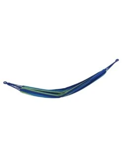 Hamac De Jardin Yaqui - L.200 X P.80 Cm - Bleu Rayé Vert -Lafuma Soldes hamac de jardin yaqui l200 x p80 cm bleu raye vert 2