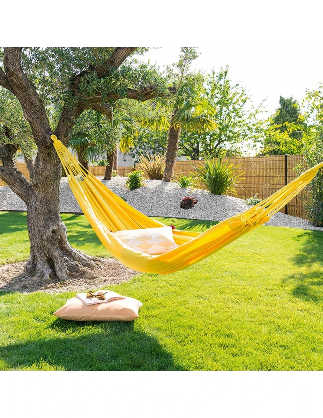 Hamac Yaqui Uni - L.200 X P.150 Cm - Framboise 15 Hamac Yaqui Uni - L.200 X P.150 Cm - Framboise – Image 13