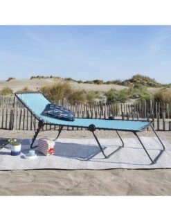 Lafuma Lit De Soleil Siesta L - Toile Batyline Et Structure Acier époxy -Lafuma Soldes lit de soleil siesta l toile batyline et structure acier epoxy 2