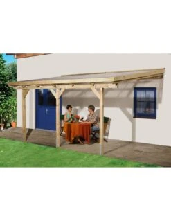Pergola WEKA 671 Adossée De 10.9 M² Traitée Autoclave