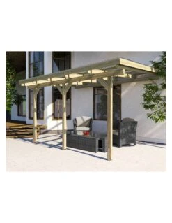 Pergola WEKA 671 Adossée De 13 M² Traitée Autoclave